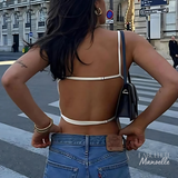 Blusa de Alça Fina Frente Única Manoelle
