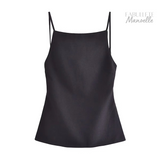 Blusa de Alça Fina Frente Única Manoelle