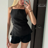 Blusa de Alça Fina Frente Única Manoelle